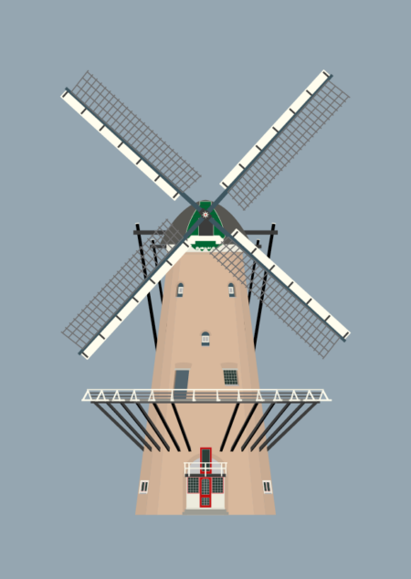 Ansichtkaart Molen van Piet