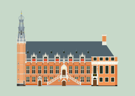 Ansichtkaart Stadhuis Alkmaar