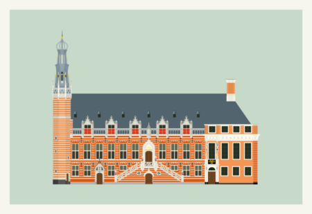 Fine art print Stadhuis vanaf 30x20cm