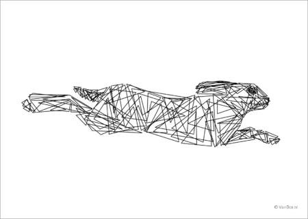 Ansichtkaart Triangles Haas